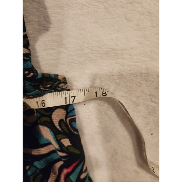 Chicos Traveler Colorful Art Abstract  2 Piece Open Front Cardigan And Tank Sz 3 - Picture 5 of 7